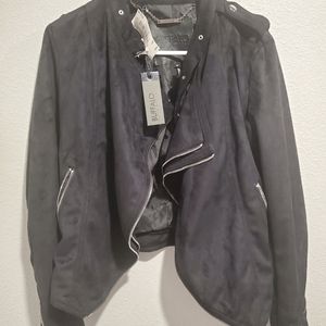Womens faux leather jacket